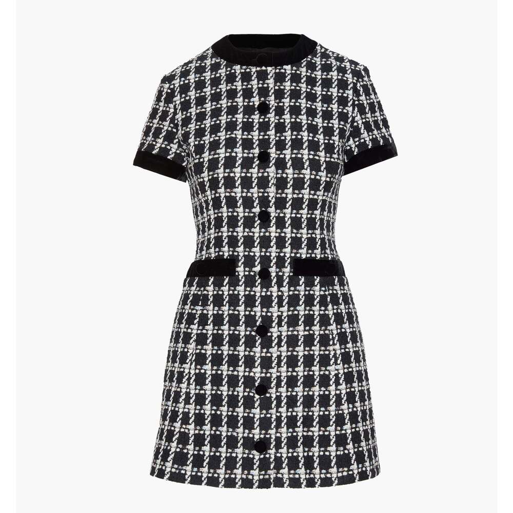 Hill House Home The Allegra Dress - Black and White Tweed Size M
